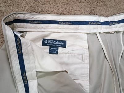 Brooks Brothers Hudson Advantage Pants 38 X 32 Ivy League Preppy Grounded - Thumbnail 3