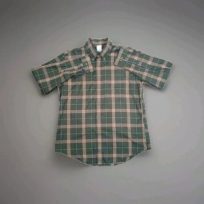 Brooks Brothers Shirt Mens XL Green Plaid Madison Fit Non Iron Friday Shirt - Thumbnail 2