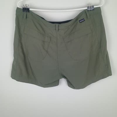 Patagonia Happy Hike Shorts Womens Size 14 W's Green Performance Stretch - Thumbnail 10