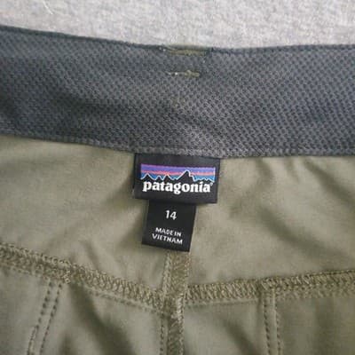 Patagonia Happy Hike Shorts Womens Size 14 W's Green Performance Stretch - Thumbnail 4