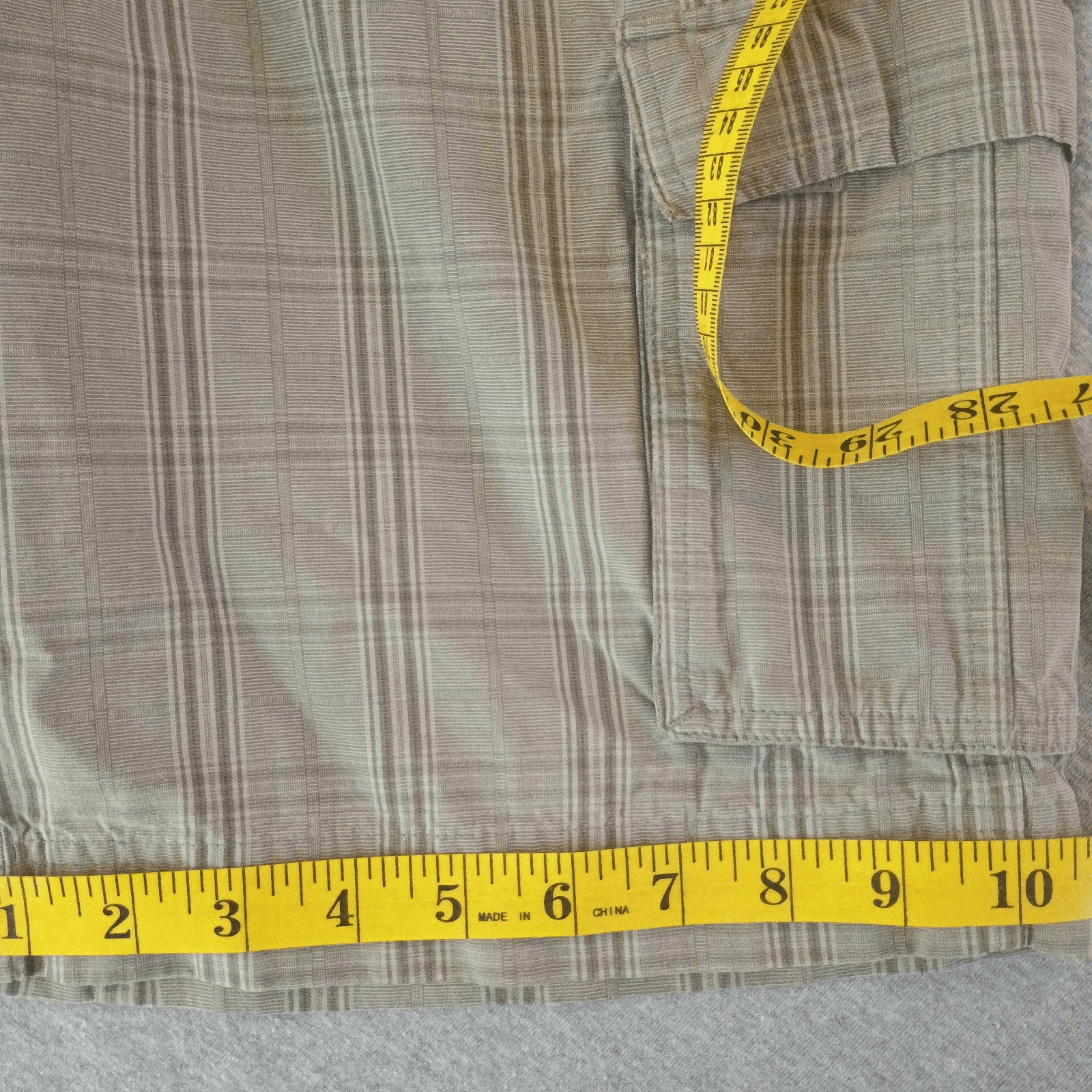 Patagonia Cargo Shorts Men's 30X11 Grey Plaid Organic Cotton - Thumbnail 12