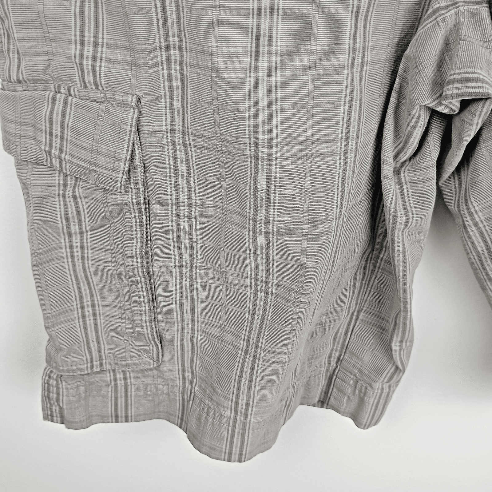 Patagonia Cargo Shorts Men's 30X11 Grey Plaid Organic Cotton - Thumbnail 3