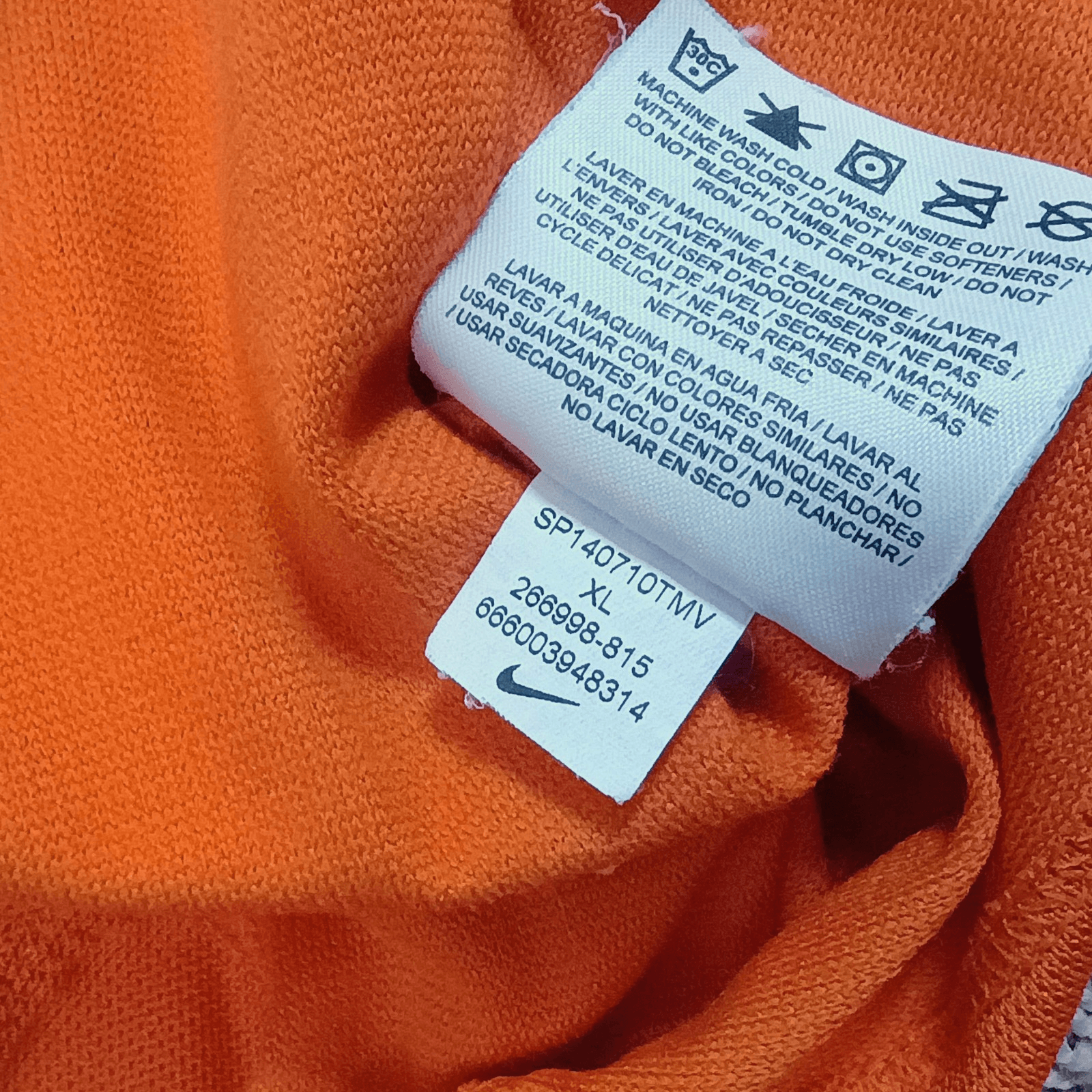 Nike Golf Polo Mens XL Orange Dri-Fit Golf Shirt Performance Lightweight Stretch - Thumbnail 5