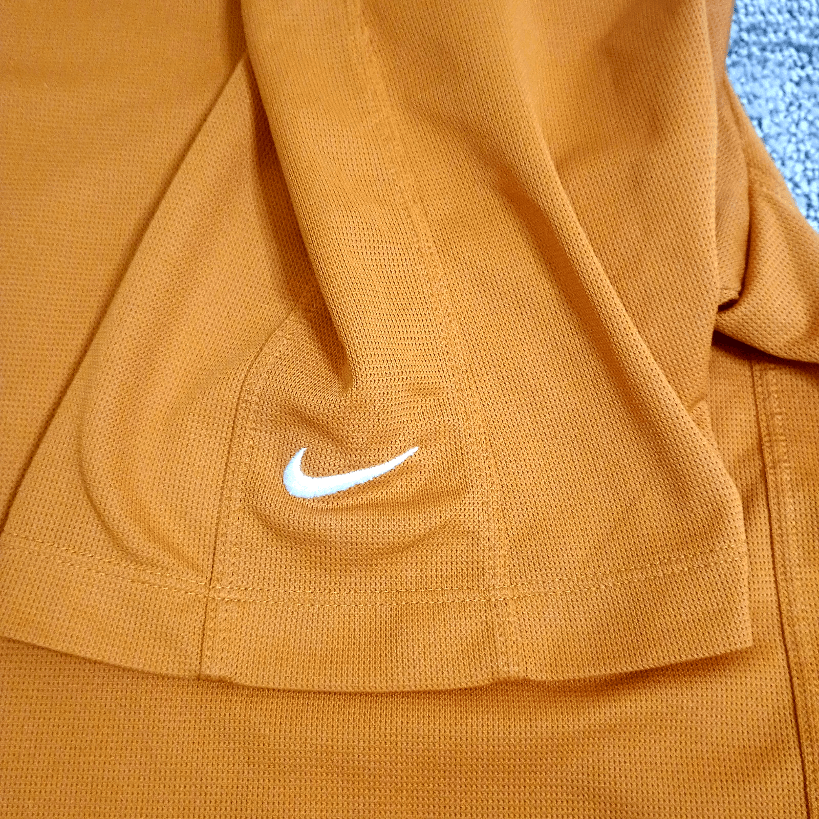 Nike Golf Polo Mens XL Orange Dri-Fit Golf Shirt Performance Lightweight Stretch - Thumbnail 3