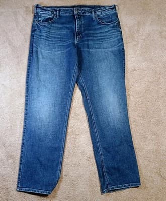 Silver Jeans Co Mens 40X32 Grayson Classic Fit Straight Leg - Thumbnail 4