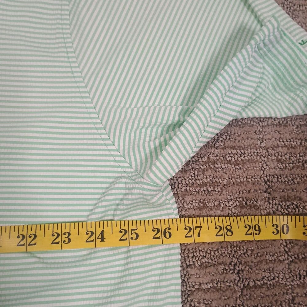 Donald Ross Sportswear Polo Men's XXL Green Striped Dallas National - Thumbnail 4