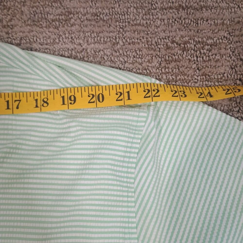 Donald Ross Sportswear Polo Men's XXL Green Striped Dallas National - Thumbnail 5
