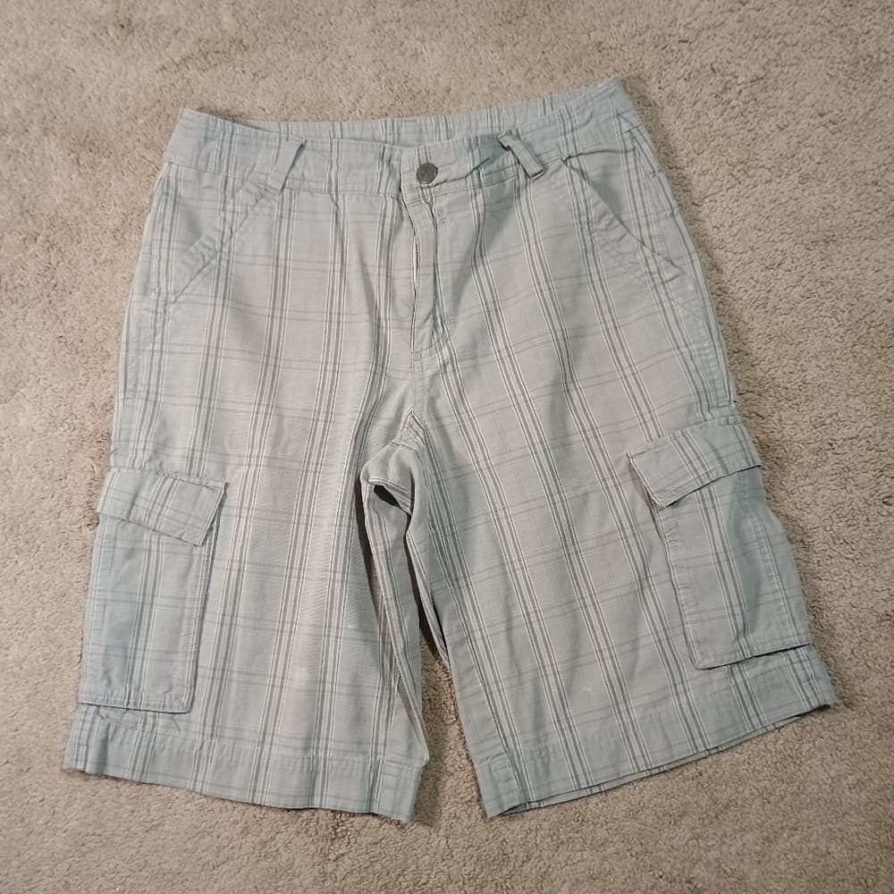Patagonia Shorts Mens Cargo Size 30, – Gray Plaid, Organic Cotton, 6 Pockets - Thumbnail 7