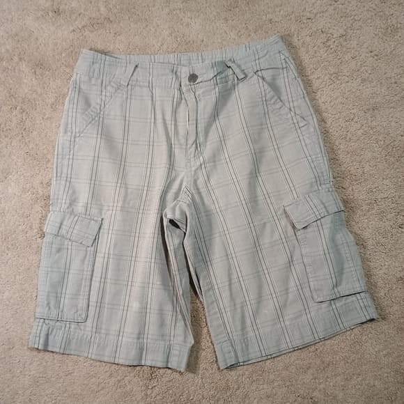 Patagonia Shorts Mens Cargo Size 30, – Gray Plaid, Organic Cotton, 6 Pockets - Thumbnail 8