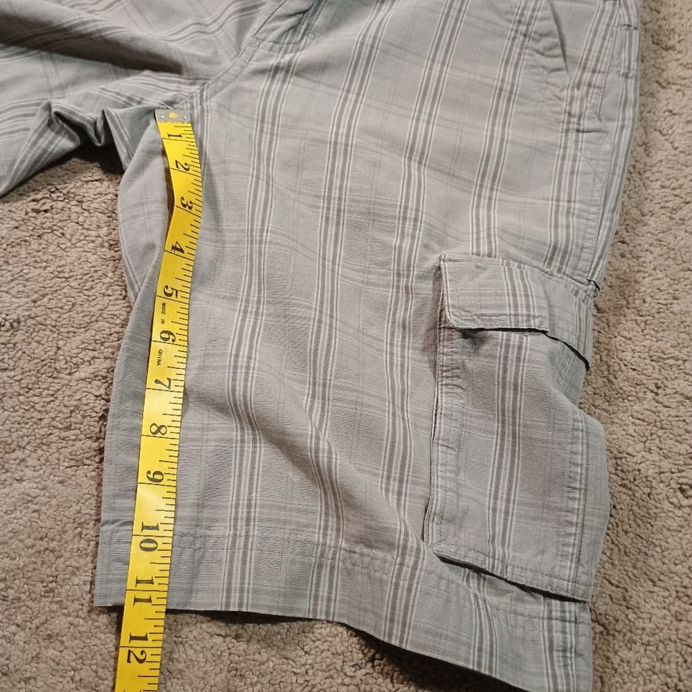 Patagonia Shorts Mens Cargo Size 30, – Gray Plaid, Organic Cotton, 6 Pockets - Thumbnail 6