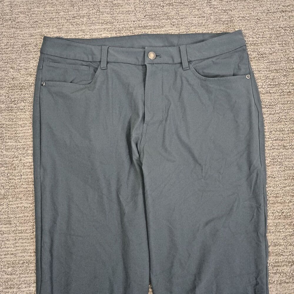 Lululemon ABC Slim Fit Pants Mens 34x28 Gray Performance Golf Warpstreme LM5AQ9S - Thumbnail 2