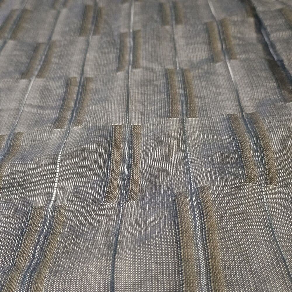 Lazo Dress Shirt Mens XL Made in Italy Gray Grid Plaid Business Casual - Thumbnail 3