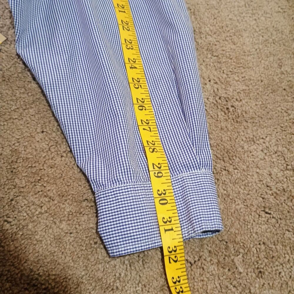 Ralph Lauren Shirt Men XL Button Down Shirt Yarmouth Fit Preppy Gingham Pattern - Thumbnail 6