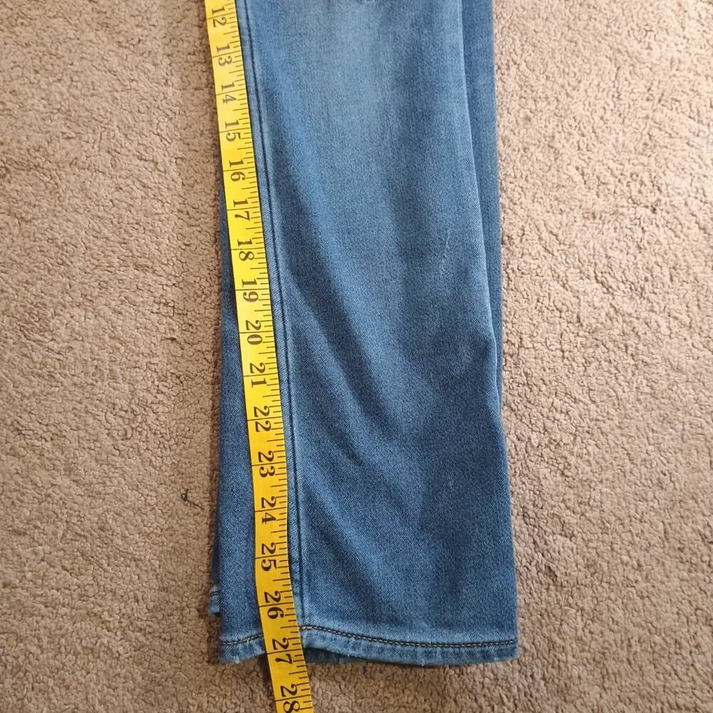 Abercrombie Kids Girls 15/16 Skinny Jeans Medium Dark Wash, Minor Distressed - Thumbnail 6