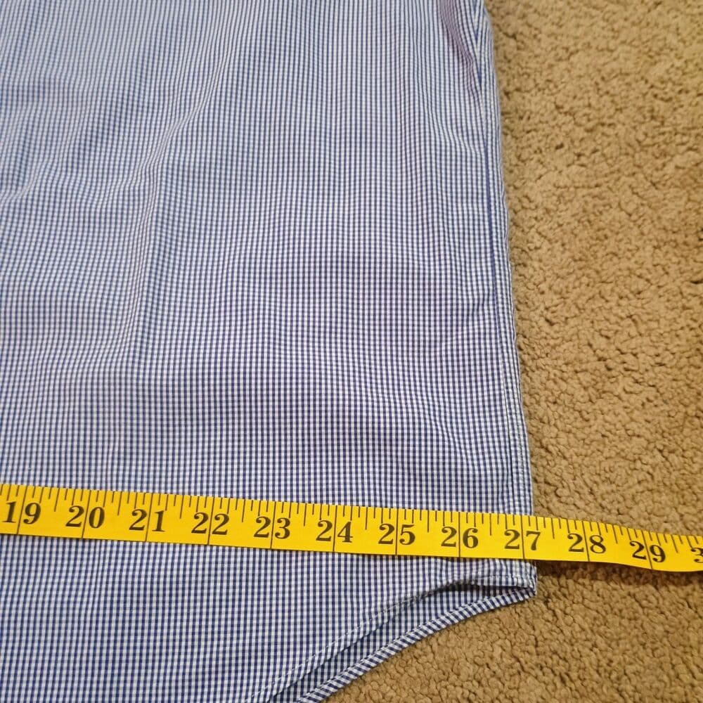 Ralph Lauren Shirt Men XL Button Down Shirt Yarmouth Fit Preppy Gingham Pattern - Thumbnail 7
