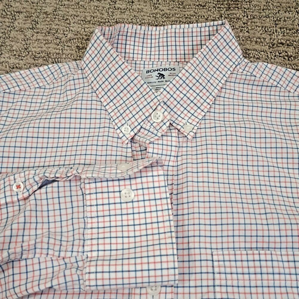 Bonobos Shirt Mens Medium Everyday Model Window Classicore Preppy Sleek Look - Thumbnail 8