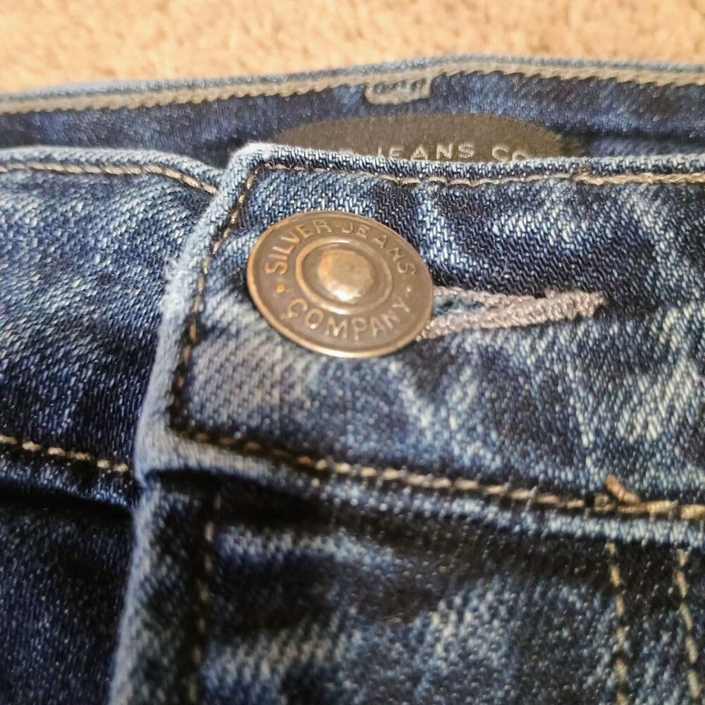 Silver Jeans Co Grayson Classic Fit Straight Leg Knit Flex Jeans 39X32 Tag 40X32 - Thumbnail 3