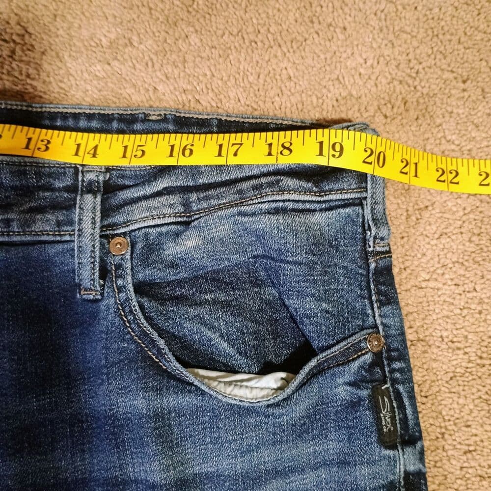 Silver Jeans Co Grayson Classic Fit Straight Leg Knit Flex Jeans 39X32 Tag 40X32 - Thumbnail 11
