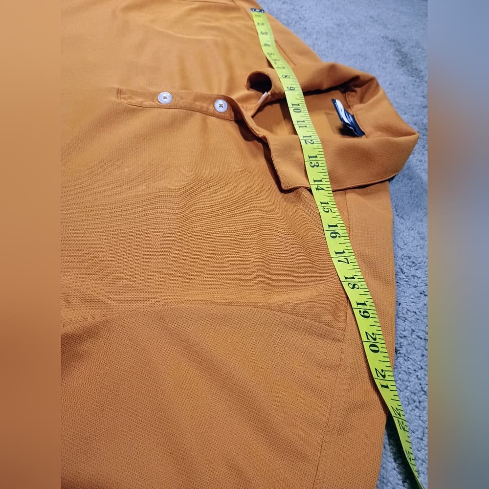 Nike Golf Polo Mens XL Carrot Orange with UV Tech Dri Fit - Thumbnail 5