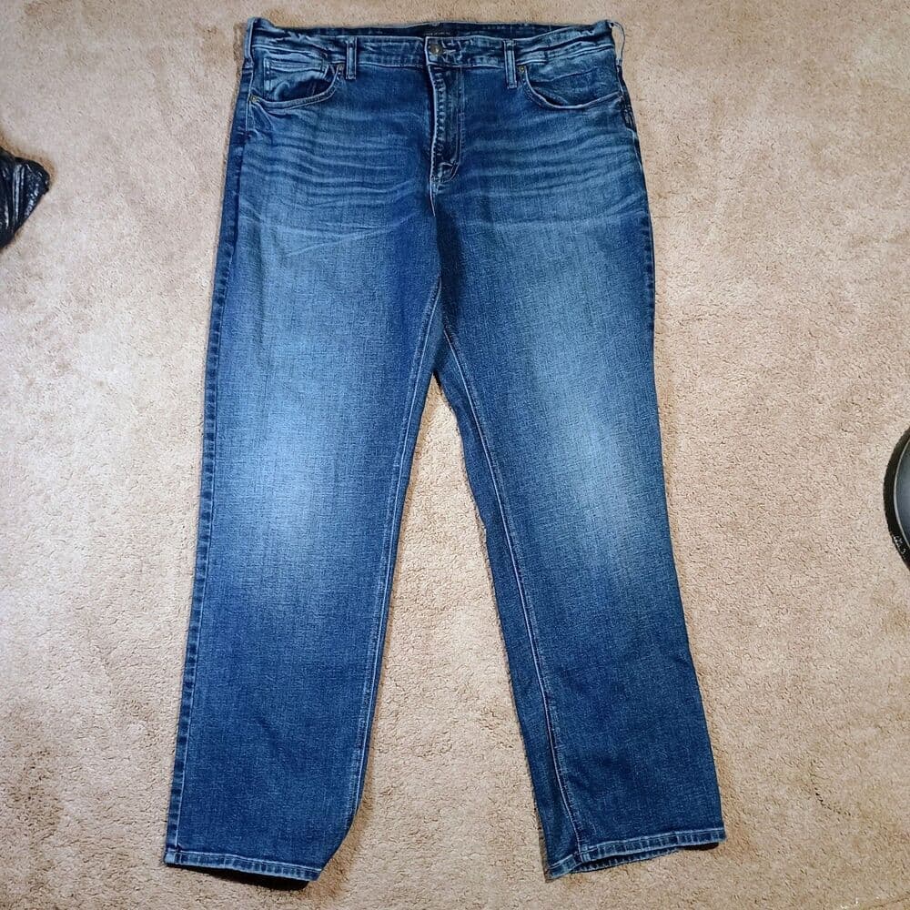 Silver Jeans Co Grayson Classic Fit Straight Leg Knit Flex Jeans 39X32 Tag 40X32 - Thumbnail 16