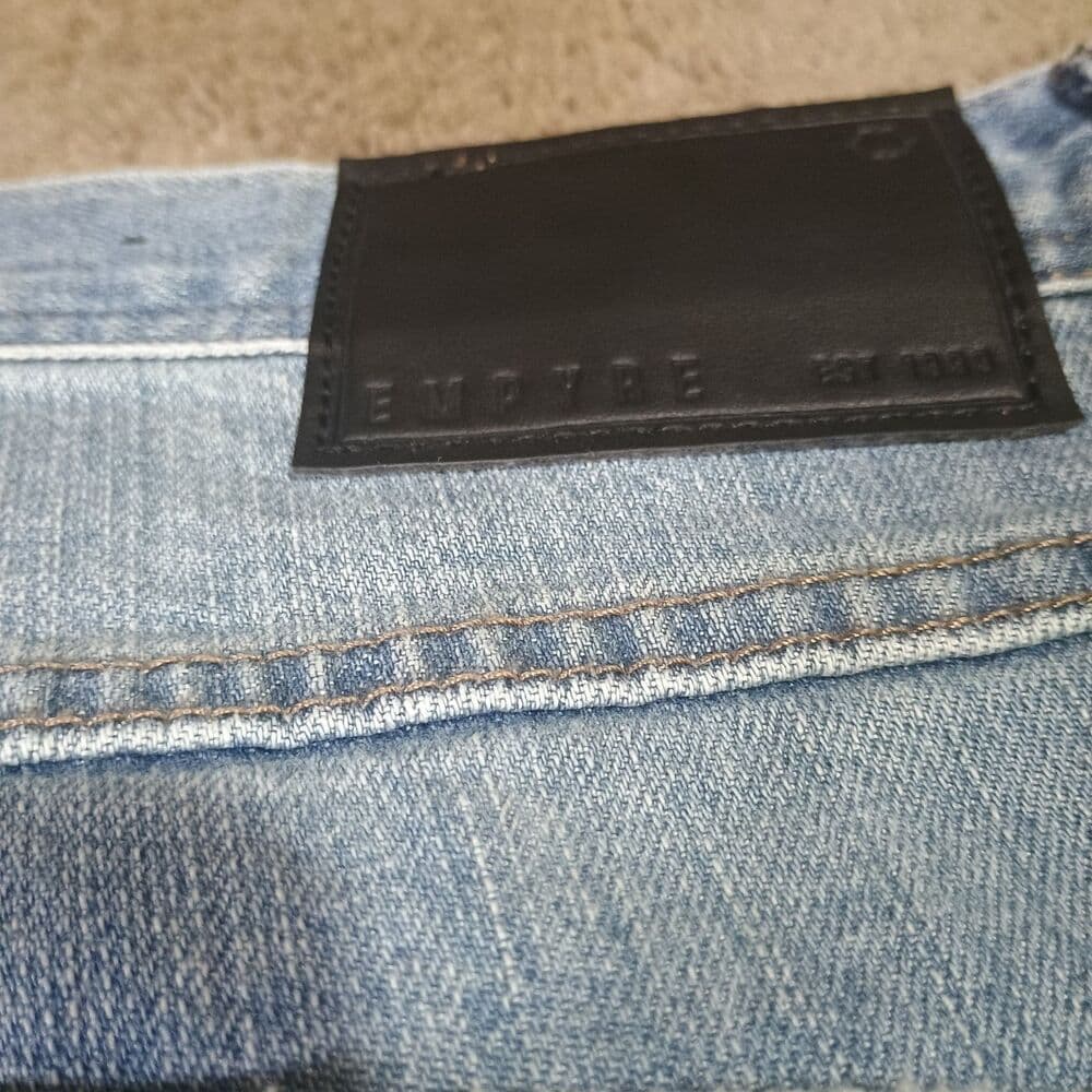 New Empyre Skeletor Jeans Mens 36 Blue Super Stretch Destress Ripped Denim - Thumbnail 15