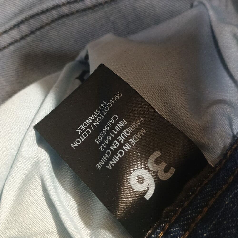 New Empyre Skeletor Jeans Mens 36 Blue Super Stretch Destress Ripped Denim - Thumbnail 6