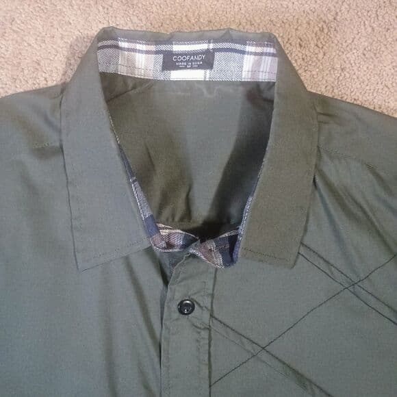 COOFANDY Men's Casual Dress Shirt Men's Medium Plaid Collar Sleek Modern Style - Thumbnail 11