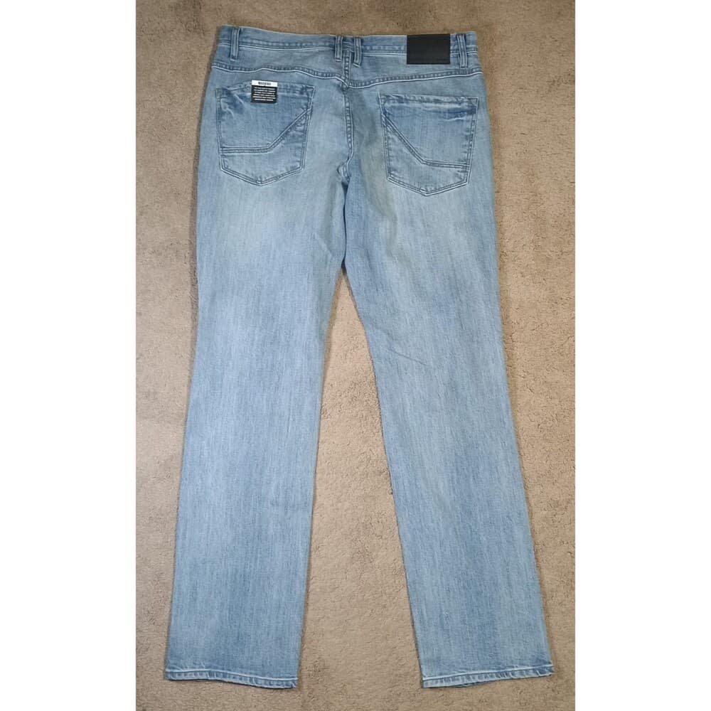 New Empyre Skeletor Jeans Mens 36 Blue Super Stretch Destress Ripped Denim - Thumbnail 7