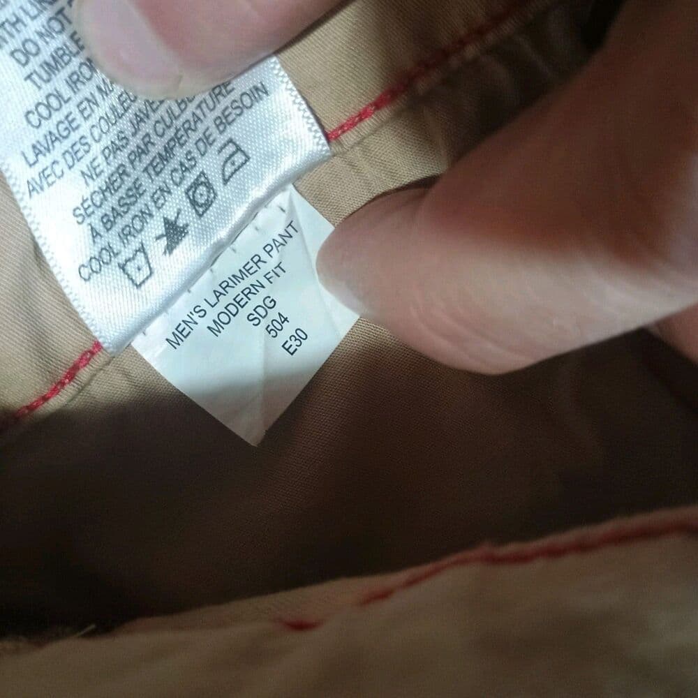 Mountain Khakis Pants Mens Fits 32X28 Larimer Modern Fit Gorpcore Outdoors Hike - Thumbnail 3