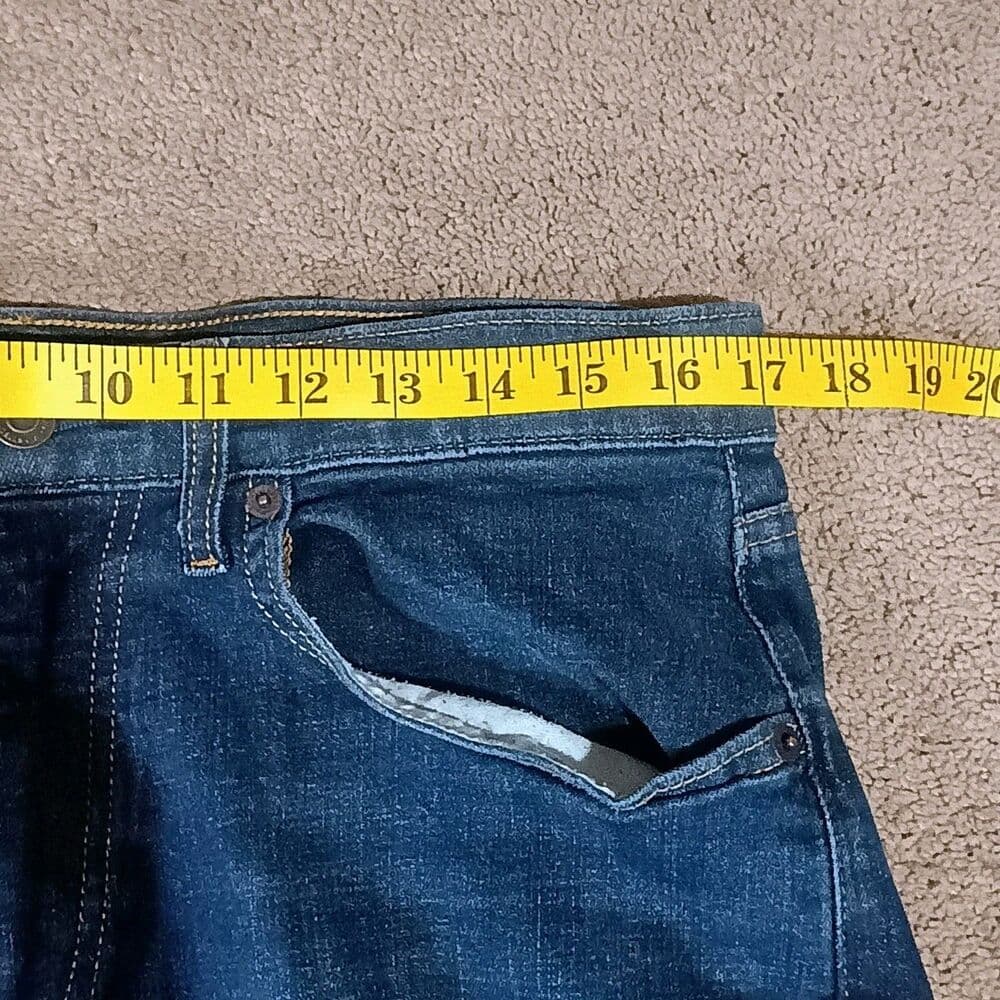Lucky Brand 223 Straight Leg Jeans Mens 34X30 Tag 32x32 Dark Wash Denim - Thumbnail 6