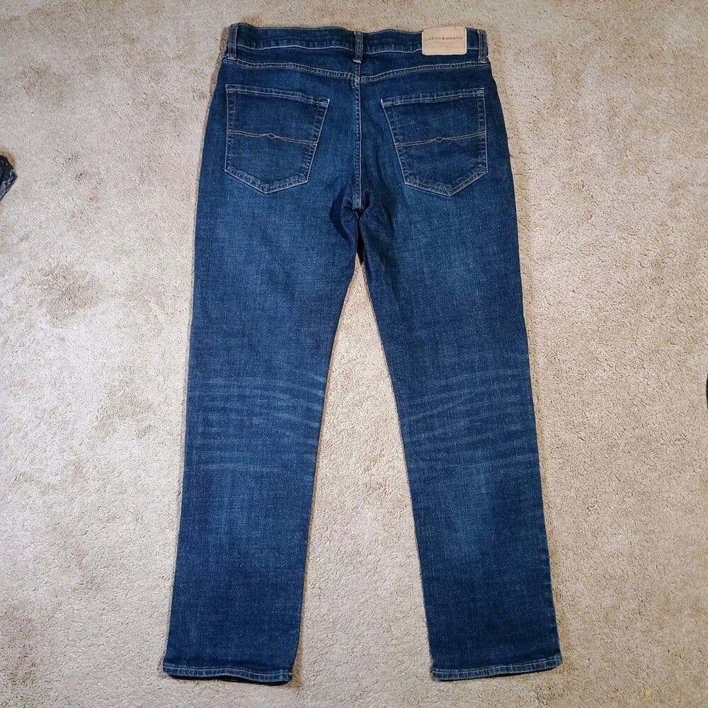 Lucky Brand 223 Straight Leg Jeans Mens 34X30 Tag 32x32 Dark Wash Denim - Thumbnail 5