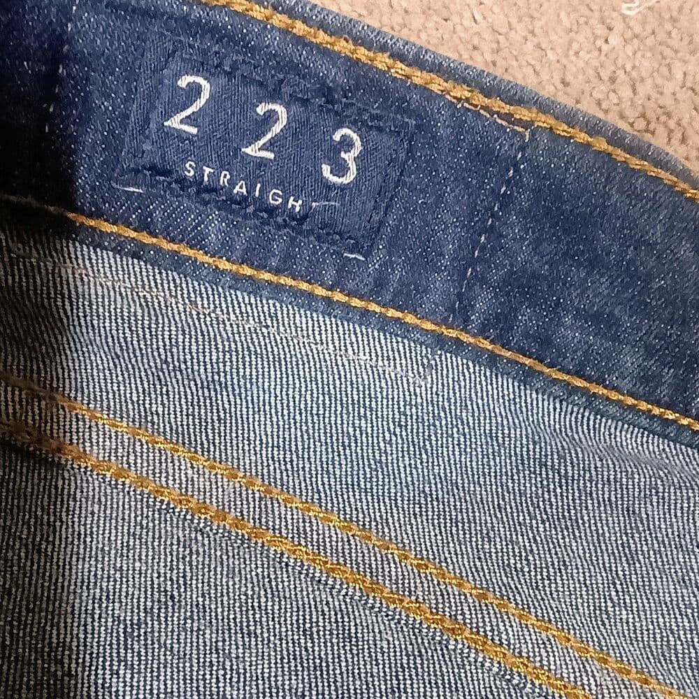 Lucky Brand 223 Straight Leg Jeans Mens 34X30 Tag 32x32 Dark Wash Denim - Thumbnail 3