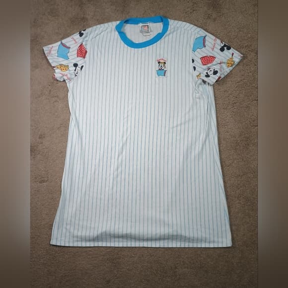 Vintage Disney Mickey Mouse striped nightgown sweet dreams unlimited - Thumbnail 11