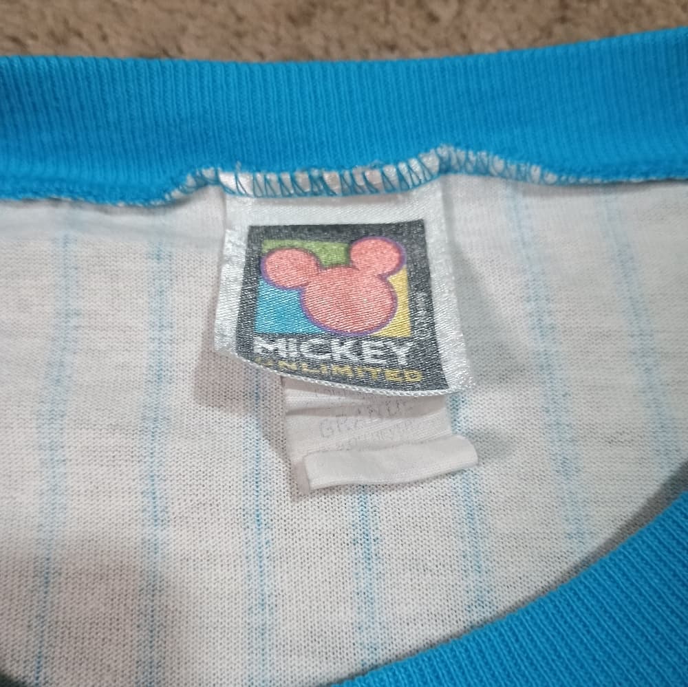 Vintage Disney Mickey Mouse striped nightgown sweet dreams unlimited - Thumbnail 2