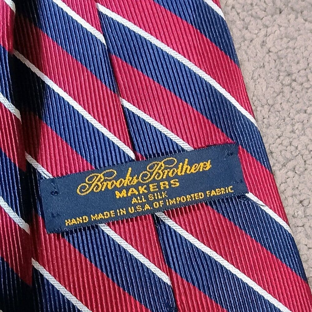 Brooks Brothers Makers Silk Neckties 4 Bundle Striped, Paisley Pattern, Flower - Thumbnail 6