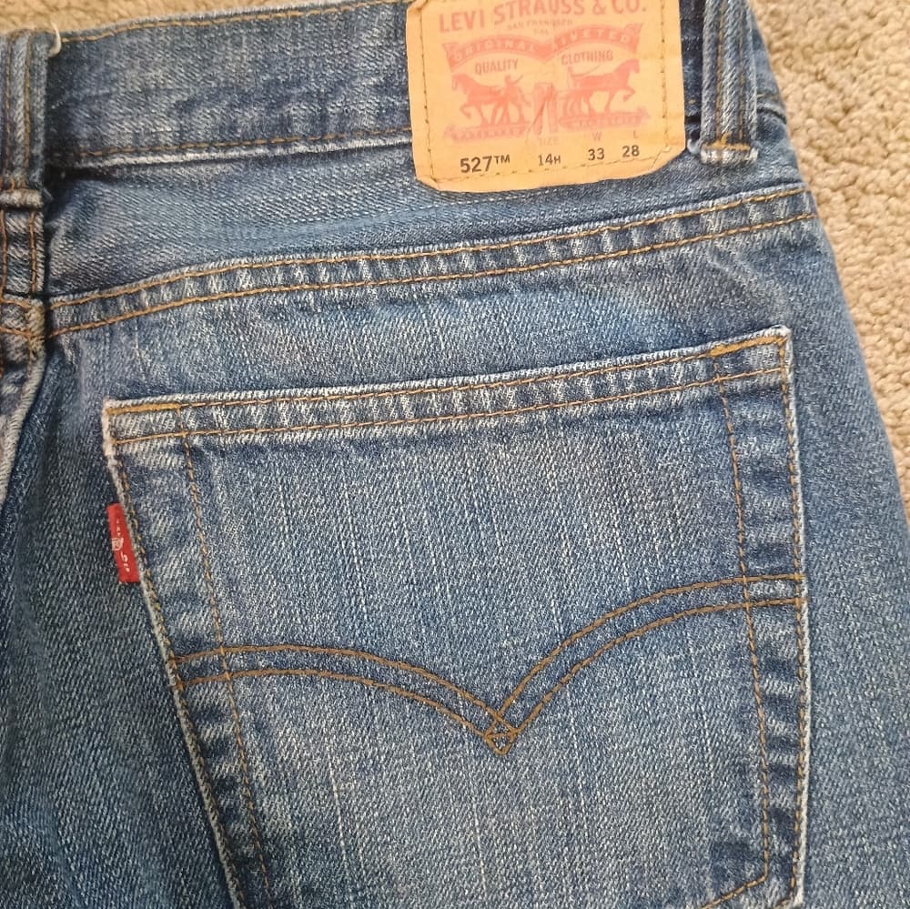 Levi's 527 Boy's Huskey 14 34 X 28 Fits (33 X 25) - Thumbnail 6