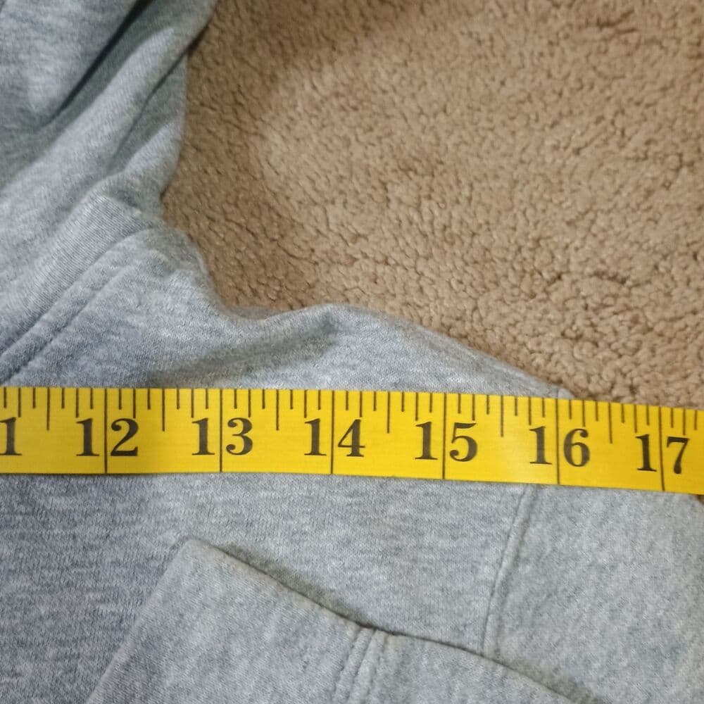 Nike Sportswear Club Large Logo Hoodie Gray Children's Medium Check Measurments - Thumbnail 3