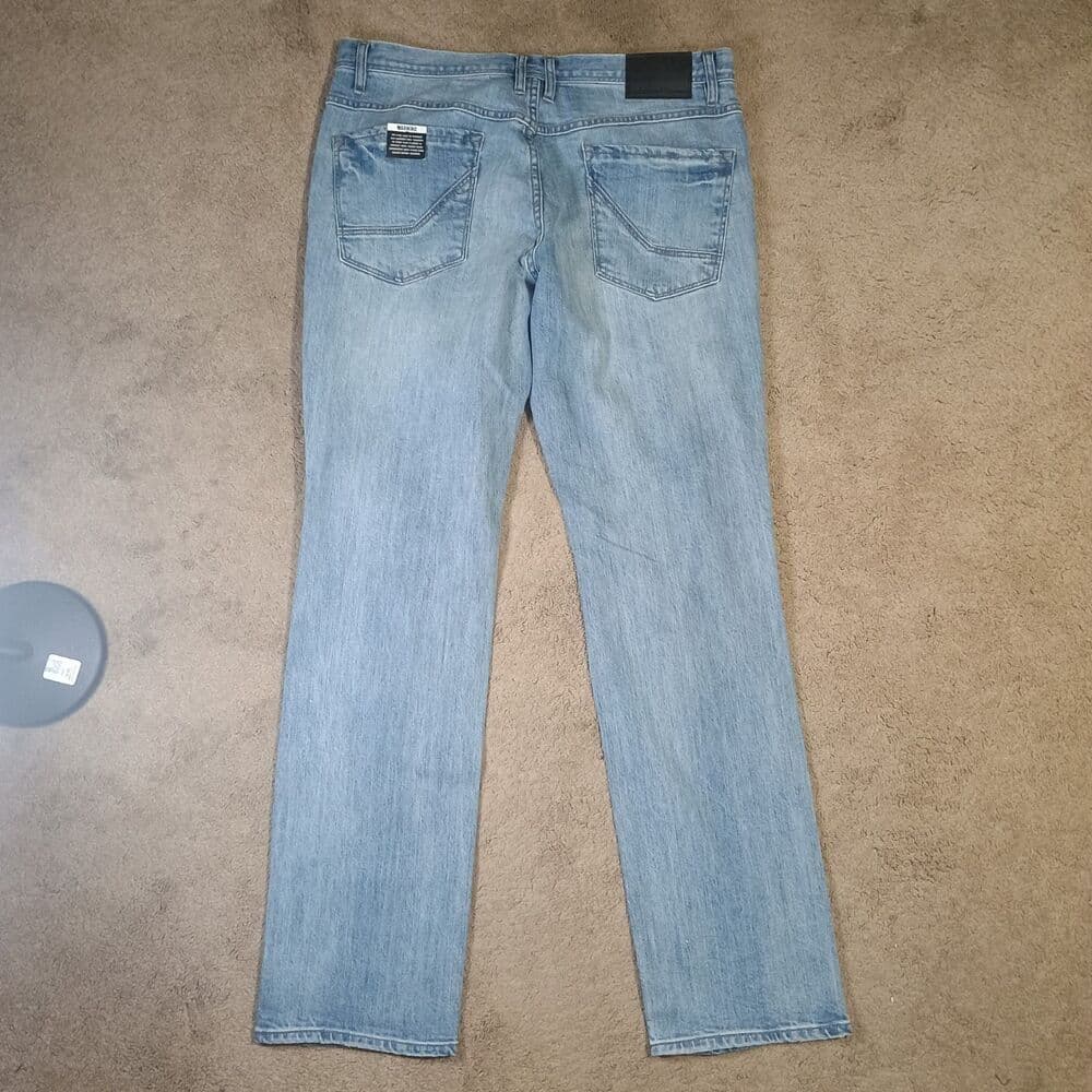 Empyre Skeletor Skinny Jeans Mens 36 Blue SuperStretch Distress Denim Skateboard - Thumbnail 6