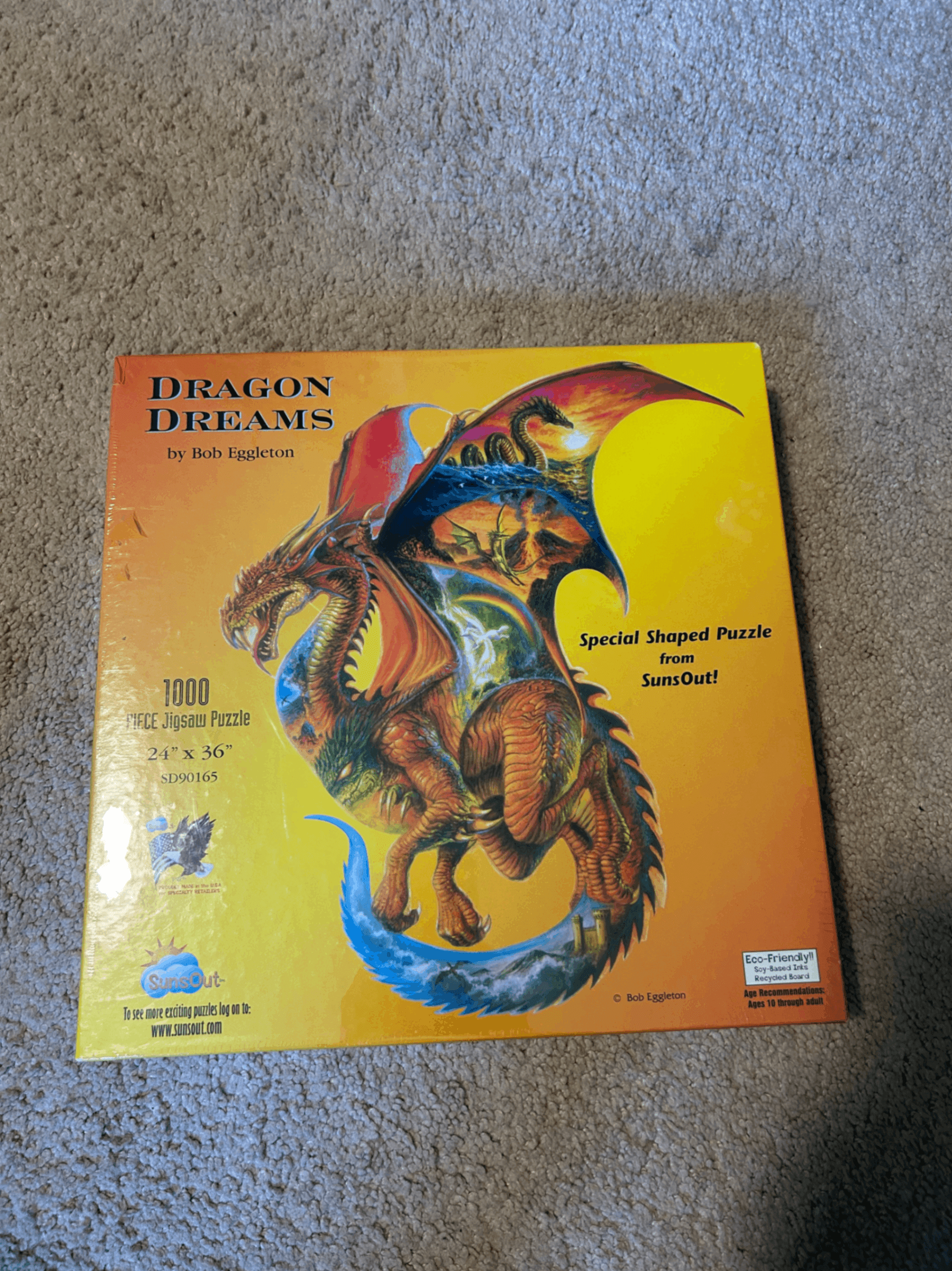 SunsOut Dragon Dreams 1000 Piece Jigsaw Puzzle by Bob Eggleton - Thumbnail 2