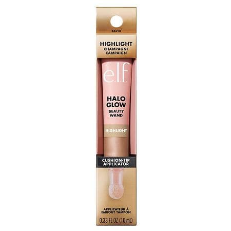 E.l.f. Halo Glow Highlighter Wand - Champagne Campaign - 0.33 Fl Oz: Liquid Smoothing Vegan Formula - Thumbnail 2