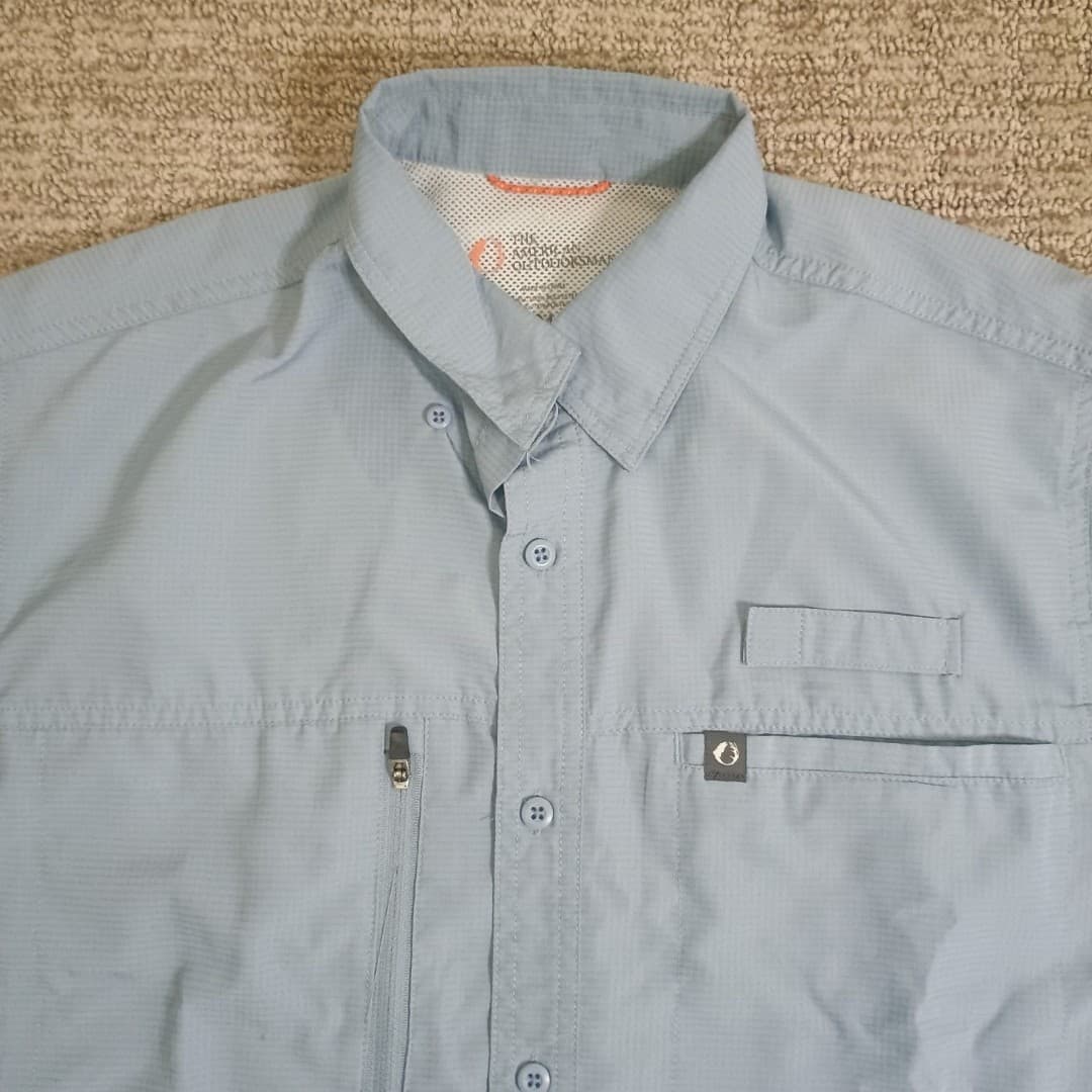 The American Outdoorsman Indian River Shirt Mens Medium Fishing Shirt Vented