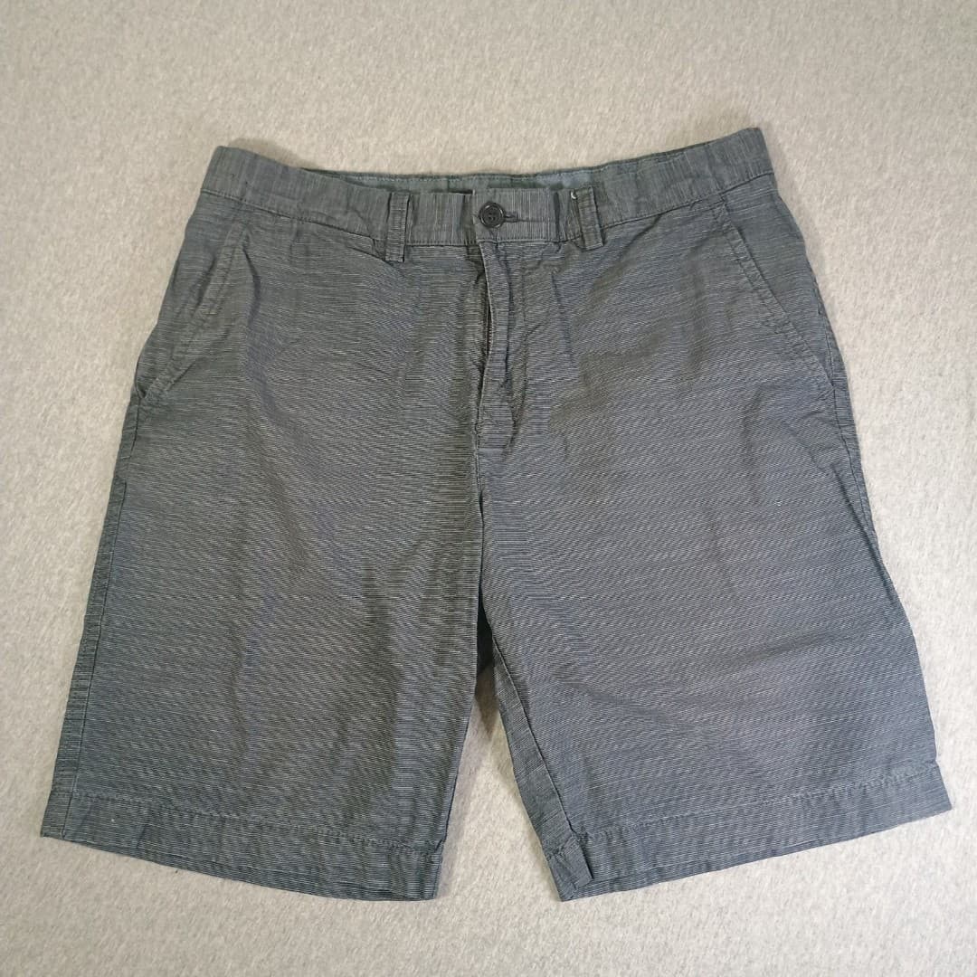 Tommy Hilfiger Chino Shorts Men's 34 Blue Striped Textured Casual Comfort