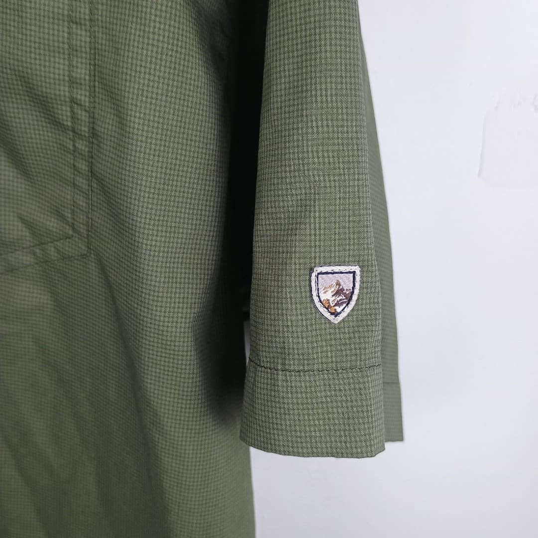 Kuhl Stealth Snap Shirt Mens XL Green Short Sleeve Ultra-Lightweight UPF 30 - Thumbnail 3