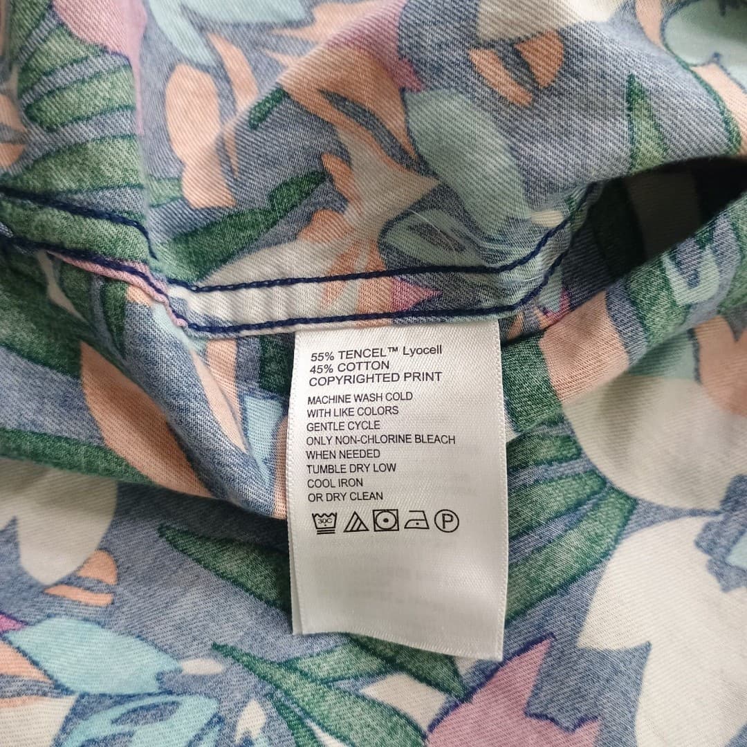 Tommy Bahama Tortola Fuego Bay Camp Shirt Mens XL Tropical Tencel Blend - Thumbnail 5