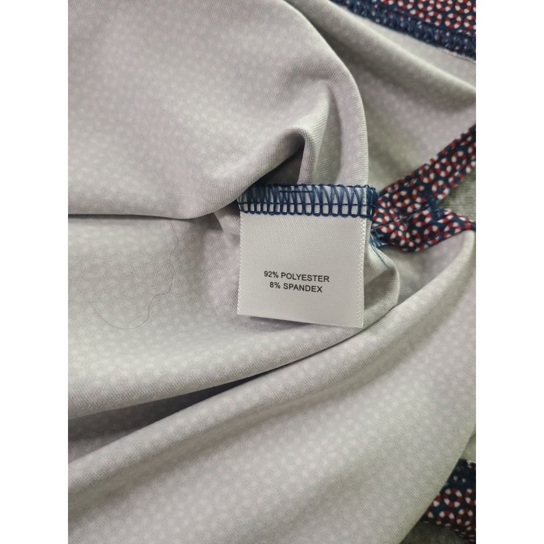 Peter Millar Solid Stretch Jersey Golf Polo Mens M Performance Geometric - Thumbnail 10