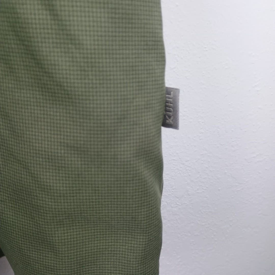 Kuhl Stealth Snap Shirt Mens XL Green Short Sleeve Ultra-Lightweight UPF 30 - Thumbnail 4