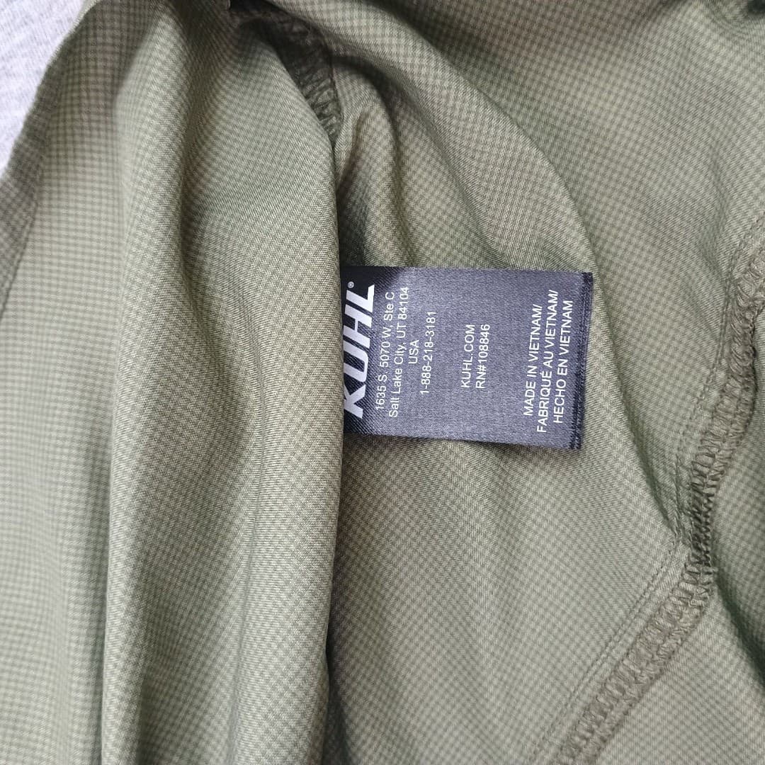 Kuhl Stealth Snap Shirt Mens XL Green Short Sleeve Ultra-Lightweight UPF 30 - Thumbnail 6