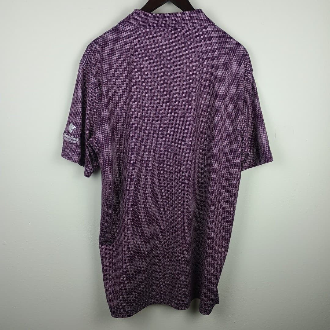 Peter Millar Solid Stretch Jersey Golf Polo Mens M Performance Geometric - Thumbnail 3