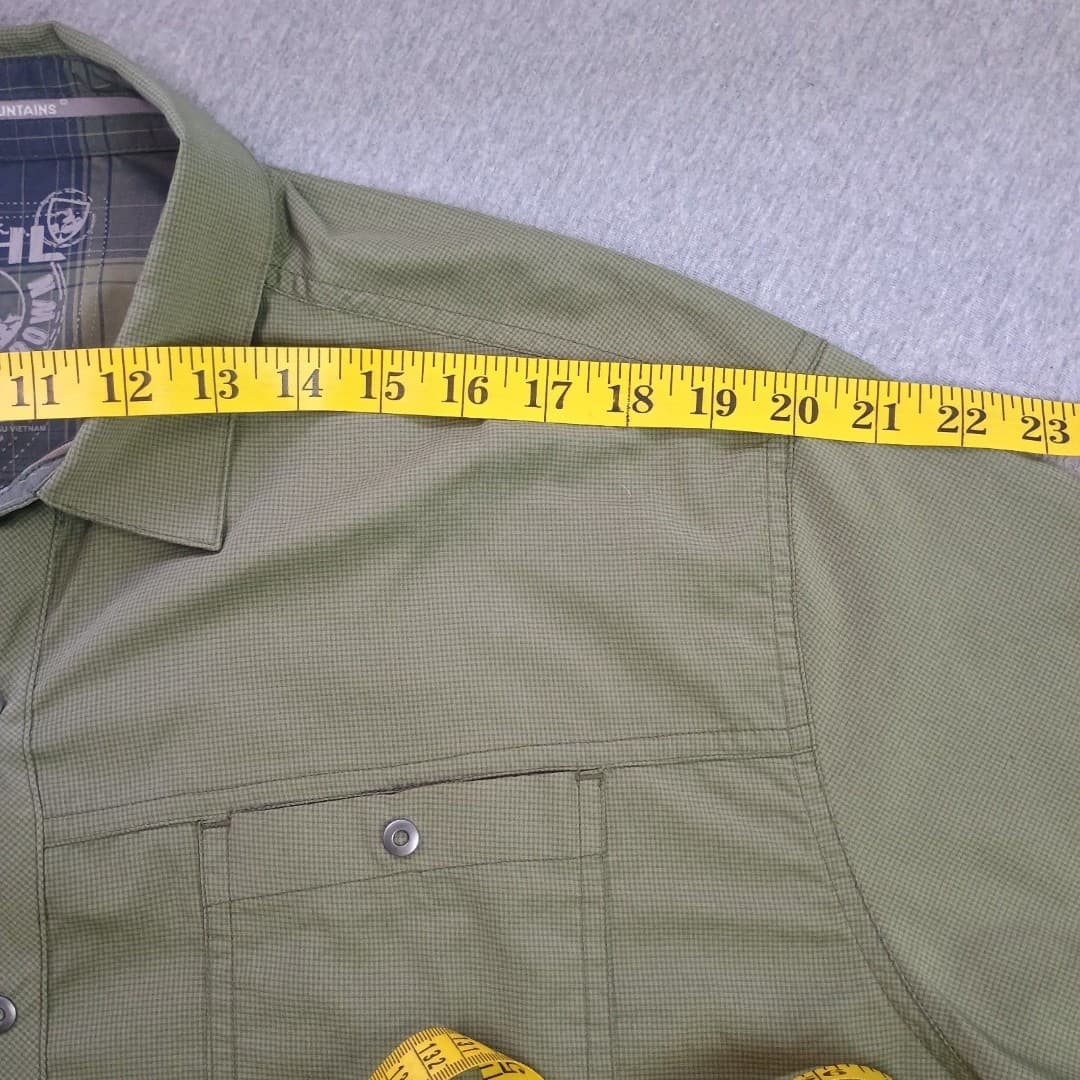 Kuhl Stealth Snap Shirt Mens XL Green Short Sleeve Ultra-Lightweight UPF 30 - Thumbnail 8