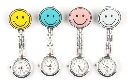 Happy face Colorful Fob Brooch Quartz Watch E17 - Thumbnail 2